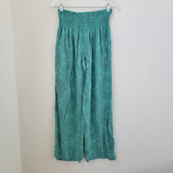 Paradise Island Harem Pants Yoga Ruched Boho Bohemian Fisherman Hippie OS Resort - Picture 2 of 12